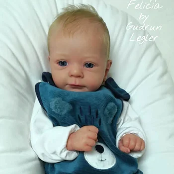 Nauja Bebe Reborn Baby Lėlės Rinkinys Felicia Su COA Tuščią Unpainted Nebaigtų Tuščią Reborn Baby Rinkinio 19 Colių