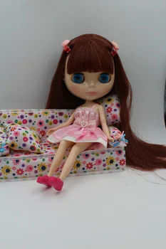 Nemokamas Pristatymas didelis nuolaida RUB-265DIY Nuogas Blyth lėlės gimtadienio dovana girl 4colour didelėmis akimis, lėlės su gražių Plaukų mielas žaislas