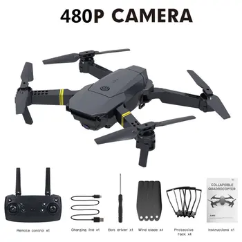 360 Laipsnių Oro Kameros Drone E58 Mažos Didelės Raiškos Wifi Su 4-Ašis, Sulankstomos Realaus Laiko Vaizdo Perdavimo Fiksuotas Aukštis